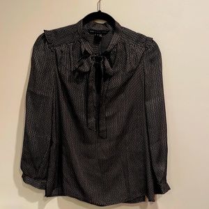 Marc By Marc Jacobs Black and White Polka Dot Blouse
